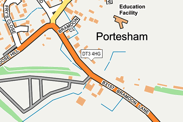 DT3 4HG map - OS OpenMap – Local (Ordnance Survey) DT3 4HG map - OS OpenMap – Local (Ordnance Survey)