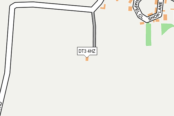 DT3 4HZ map - OS OpenMap – Local (Ordnance Survey) DT3 4HZ map - OS OpenMap – Local (Ordnance Survey)