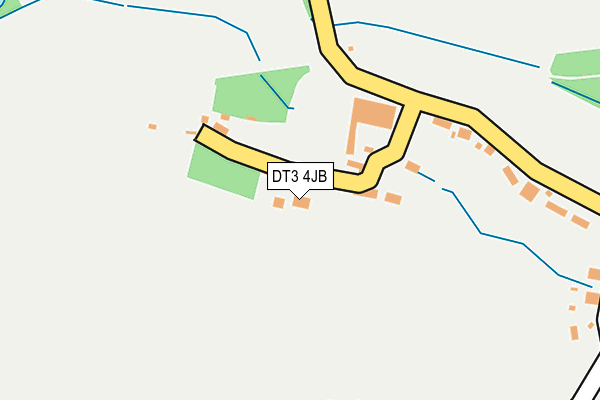 DT3 4JB map - OS OpenMap – Local (Ordnance Survey) DT3 4JB map - OS OpenMap – Local (Ordnance Survey)