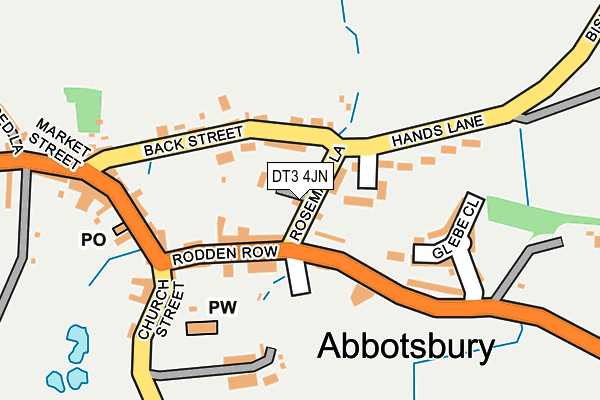 DT3 4JN map - OS OpenMap – Local (Ordnance Survey) DT3 4JN map - OS OpenMap – Local (Ordnance Survey)