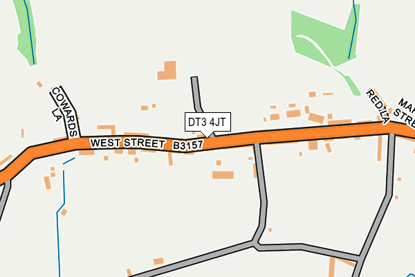 DT3 4JT map - OS OpenMap – Local (Ordnance Survey) DT3 4JT map - OS OpenMap – Local (Ordnance Survey)