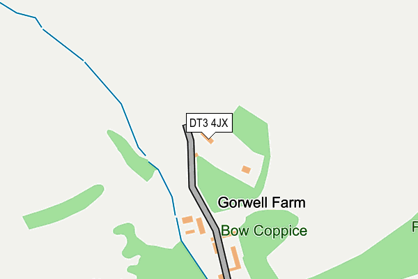 DT3 4JX map - OS OpenMap – Local (Ordnance Survey) DT3 4JX map - OS OpenMap – Local (Ordnance Survey)