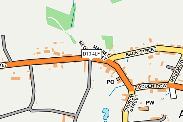 DT3 4LF map - OS OpenMap – Local (Ordnance Survey) DT3 4LF map - OS OpenMap – Local (Ordnance Survey)