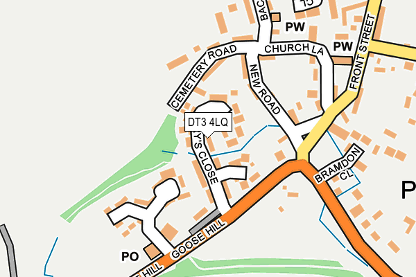 DT3 4LQ map - OS OpenMap – Local (Ordnance Survey) DT3 4LQ map - OS OpenMap – Local (Ordnance Survey)
