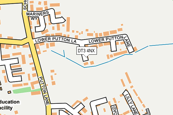 DT3 4NX map - OS OpenMap – Local (Ordnance Survey) DT3 4NX map - OS OpenMap – Local (Ordnance Survey)