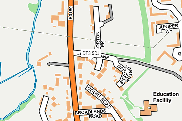DT3 5DJ map - OS OpenMap – Local (Ordnance Survey) DT3 5DJ map - OS OpenMap – Local (Ordnance Survey)