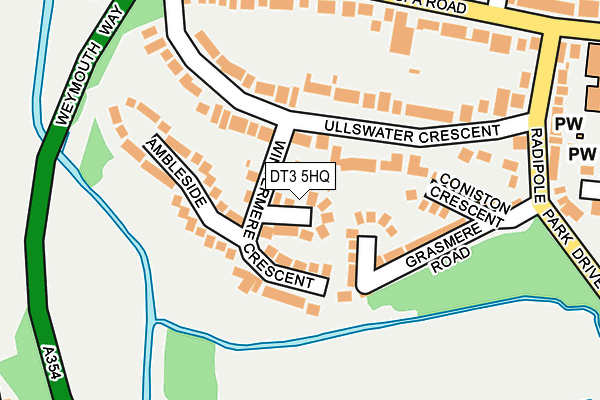 DT3 5HQ map - OS OpenMap – Local (Ordnance Survey) DT3 5HQ map - OS OpenMap – Local (Ordnance Survey)