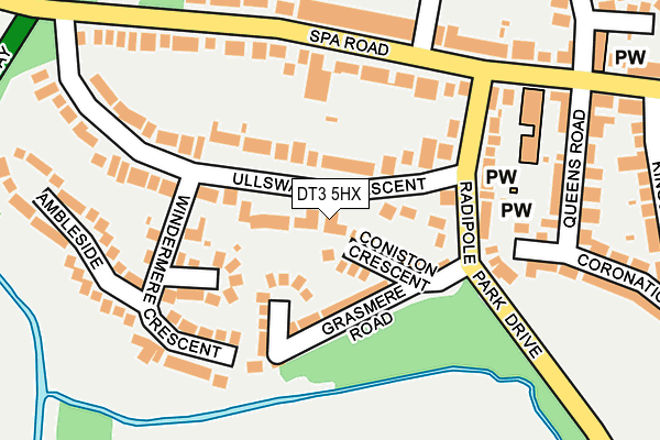 DT3 5HX map - OS OpenMap – Local (Ordnance Survey) DT3 5HX map - OS OpenMap – Local (Ordnance Survey)