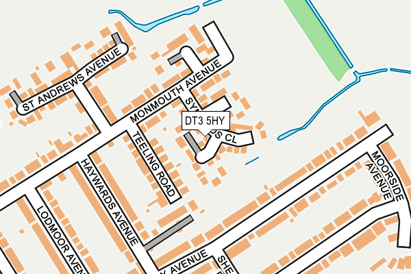 DT3 5HY map - OS OpenMap – Local (Ordnance Survey) DT3 5HY map - OS OpenMap – Local (Ordnance Survey)