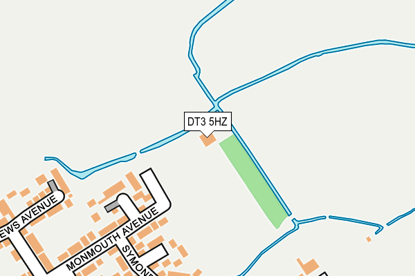 DT3 5HZ map - OS OpenMap – Local (Ordnance Survey) DT3 5HZ map - OS OpenMap – Local (Ordnance Survey)