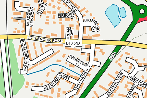 DT3 5NX map - OS OpenMap – Local (Ordnance Survey) DT3 5NX map - OS OpenMap – Local (Ordnance Survey)