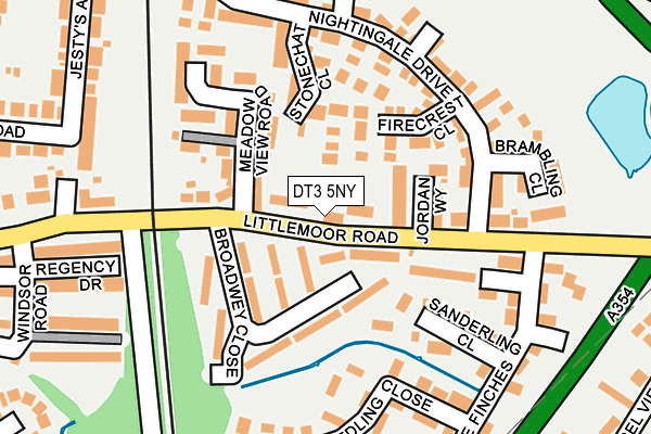 DT3 5NY map - OS OpenMap – Local (Ordnance Survey) DT3 5NY map - OS OpenMap – Local (Ordnance Survey)