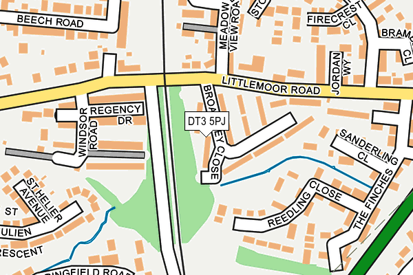 DT3 5PJ map - OS OpenMap – Local (Ordnance Survey) DT3 5PJ map - OS OpenMap – Local (Ordnance Survey)