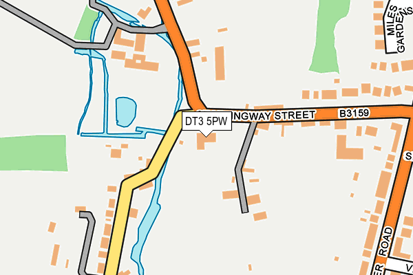 DT3 5PW map - OS OpenMap – Local (Ordnance Survey) DT3 5PW map - OS OpenMap – Local (Ordnance Survey)