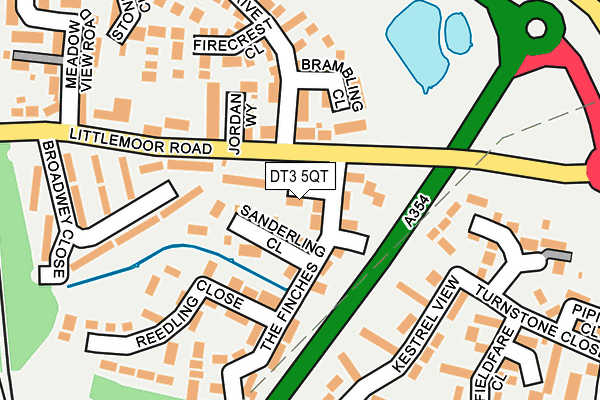 DT3 5QT map - OS OpenMap – Local (Ordnance Survey) DT3 5QT map - OS OpenMap – Local (Ordnance Survey)