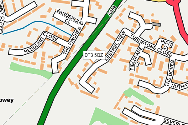 DT3 5QZ map - OS OpenMap – Local (Ordnance Survey) DT3 5QZ map - OS OpenMap – Local (Ordnance Survey)