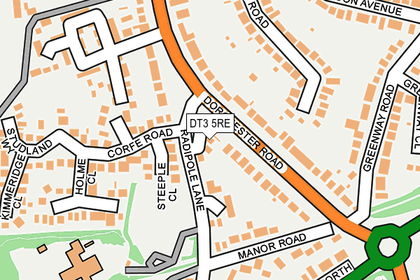 DT3 5RE map - OS OpenMap – Local (Ordnance Survey) DT3 5RE map - OS OpenMap – Local (Ordnance Survey)
