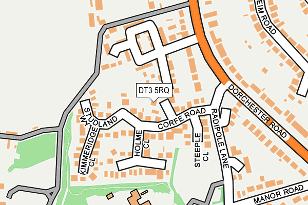 DT3 5RQ map - OS OpenMap – Local (Ordnance Survey) DT3 5RQ map - OS OpenMap – Local (Ordnance Survey)