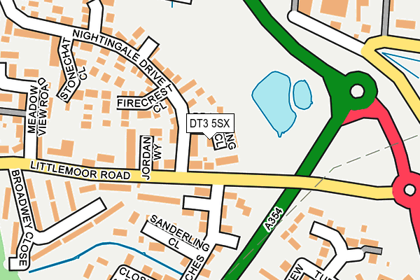 DT3 5SX map - OS OpenMap – Local (Ordnance Survey) DT3 5SX map - OS OpenMap – Local (Ordnance Survey)