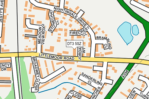 DT3 5SZ map - OS OpenMap – Local (Ordnance Survey) DT3 5SZ map - OS OpenMap – Local (Ordnance Survey)
