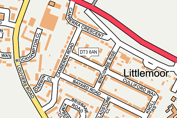 DT3 6AN map - OS OpenMap – Local (Ordnance Survey) DT3 6AN map - OS OpenMap – Local (Ordnance Survey)
