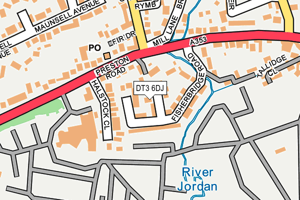 DT3 6DJ map - OS OpenMap – Local (Ordnance Survey) DT3 6DJ map - OS OpenMap – Local (Ordnance Survey)