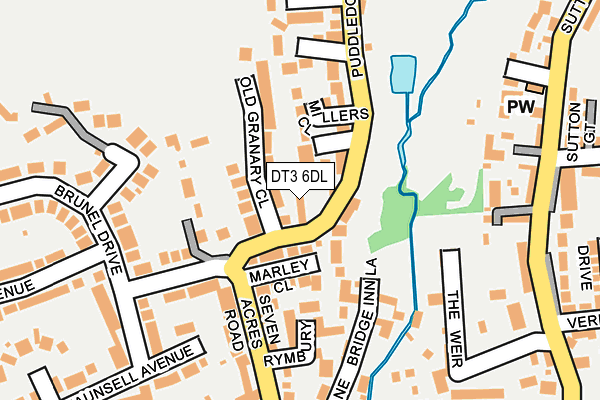 DT3 6DL map - OS OpenMap – Local (Ordnance Survey) DT3 6DL map - OS OpenMap – Local (Ordnance Survey)