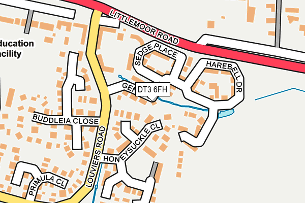 DT3 6FH map - OS OpenMap – Local (Ordnance Survey) DT3 6FH map - OS OpenMap – Local (Ordnance Survey)