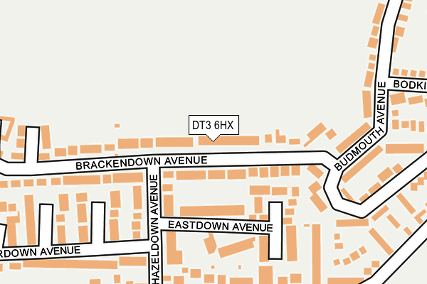 DT3 6HX map - OS OpenMap – Local (Ordnance Survey) DT3 6HX map - OS OpenMap – Local (Ordnance Survey)