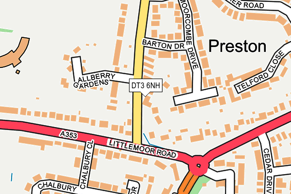 DT3 6NH map - OS OpenMap – Local (Ordnance Survey) DT3 6NH map - OS OpenMap – Local (Ordnance Survey)