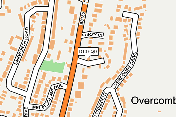 DT3 6QD map - OS OpenMap – Local (Ordnance Survey) DT3 6QD map - OS OpenMap – Local (Ordnance Survey)