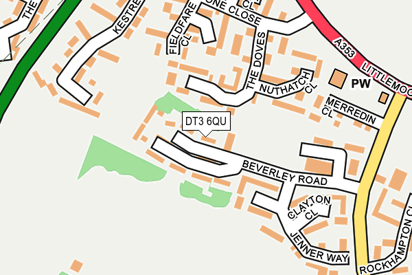 DT3 6QU map - OS OpenMap – Local (Ordnance Survey) DT3 6QU map - OS OpenMap – Local (Ordnance Survey)