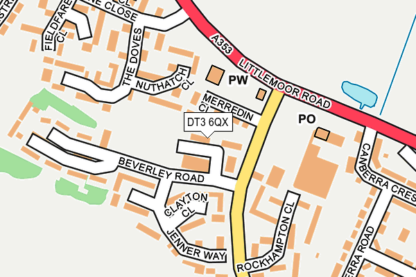 DT3 6QX map - OS OpenMap – Local (Ordnance Survey) DT3 6QX map - OS OpenMap – Local (Ordnance Survey)