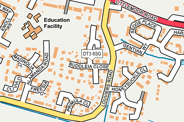 DT3 6SG map - OS OpenMap – Local (Ordnance Survey) DT3 6SG map - OS OpenMap – Local (Ordnance Survey)