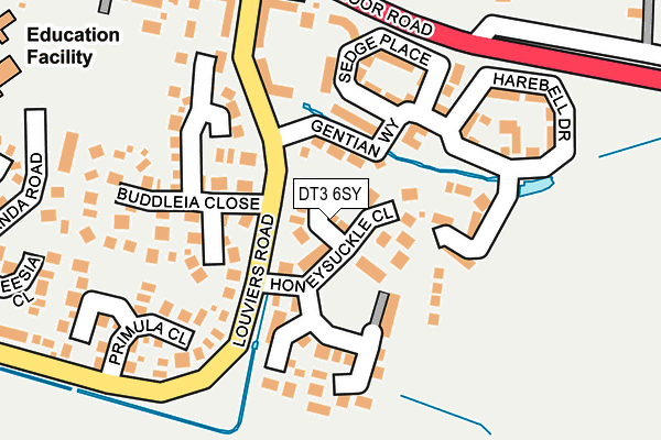 DT3 6SY map - OS OpenMap – Local (Ordnance Survey) DT3 6SY map - OS OpenMap – Local (Ordnance Survey)