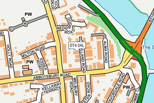 DT4 0AL map - OS OpenMap – Local (Ordnance Survey) DT4 0AL map - OS OpenMap – Local (Ordnance Survey)