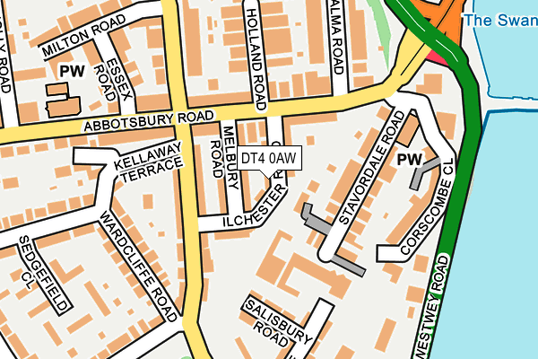 DT4 0AW map - OS OpenMap – Local (Ordnance Survey) DT4 0AW map - OS OpenMap – Local (Ordnance Survey)