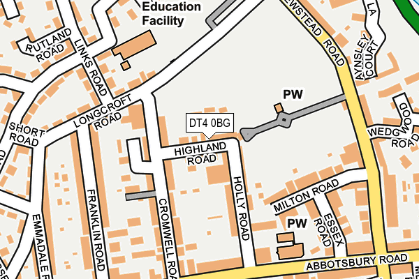 DT4 0BG map - OS OpenMap – Local (Ordnance Survey) DT4 0BG map - OS OpenMap – Local (Ordnance Survey)