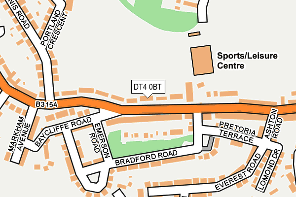 DT4 0BT map - OS OpenMap – Local (Ordnance Survey) DT4 0BT map - OS OpenMap – Local (Ordnance Survey)