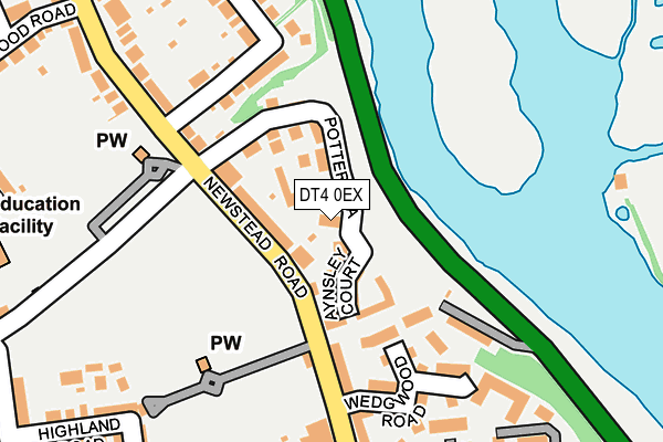 DT4 0EX map - OS OpenMap – Local (Ordnance Survey) DT4 0EX map - OS OpenMap – Local (Ordnance Survey)