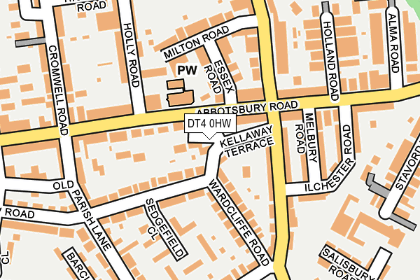 DT4 0HW map - OS OpenMap – Local (Ordnance Survey) DT4 0HW map - OS OpenMap – Local (Ordnance Survey)