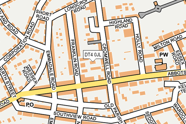 DT4 0JL map - OS OpenMap – Local (Ordnance Survey) DT4 0JL map - OS OpenMap – Local (Ordnance Survey)