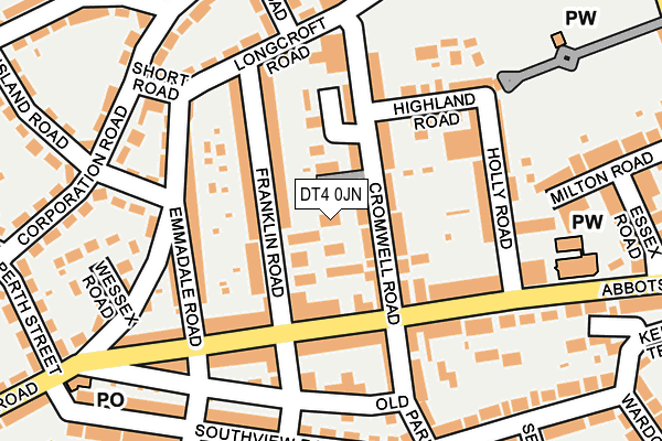 DT4 0JN map - OS OpenMap – Local (Ordnance Survey) DT4 0JN map - OS OpenMap – Local (Ordnance Survey)