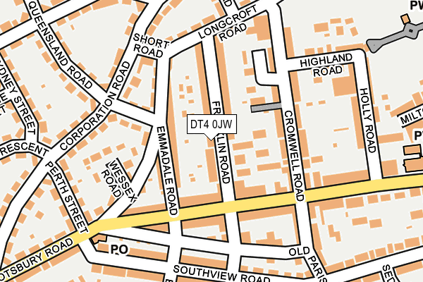 DT4 0JW map - OS OpenMap – Local (Ordnance Survey) DT4 0JW map - OS OpenMap – Local (Ordnance Survey)