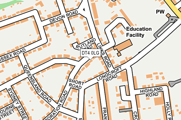 DT4 0LG map - OS OpenMap – Local (Ordnance Survey) DT4 0LG map - OS OpenMap – Local (Ordnance Survey)