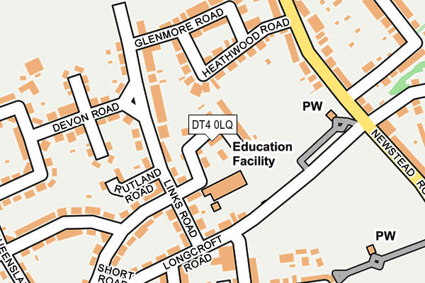 DT4 0LQ map - OS OpenMap – Local (Ordnance Survey) DT4 0LQ map - OS OpenMap – Local (Ordnance Survey)