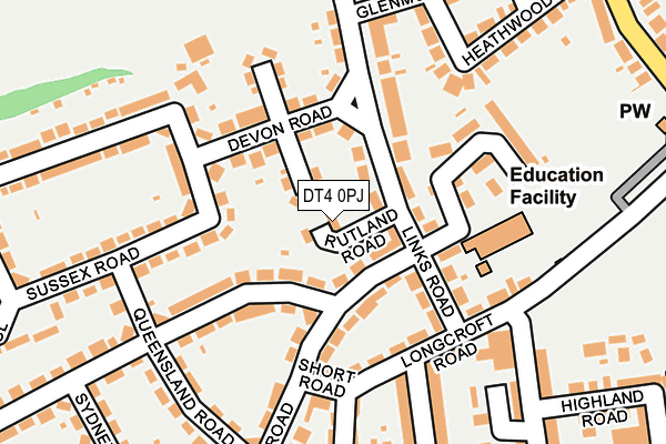 DT4 0PJ map - OS OpenMap – Local (Ordnance Survey) DT4 0PJ map - OS OpenMap – Local (Ordnance Survey)