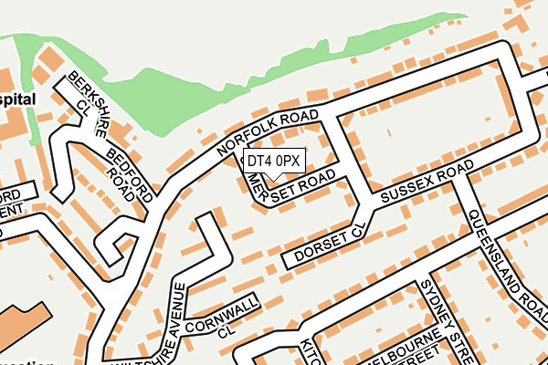 DT4 0PX map - OS OpenMap – Local (Ordnance Survey) DT4 0PX map - OS OpenMap – Local (Ordnance Survey)