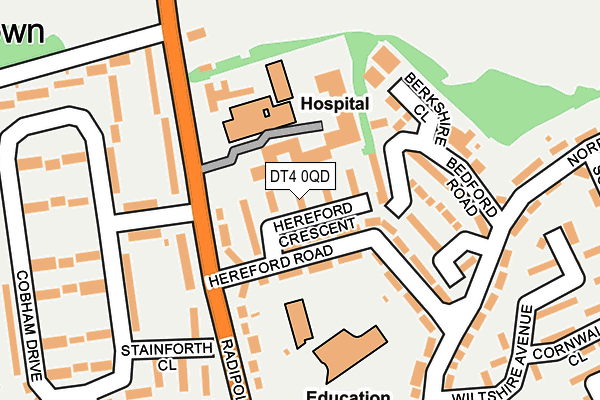 DT4 0QD map - OS OpenMap – Local (Ordnance Survey) DT4 0QD map - OS OpenMap – Local (Ordnance Survey)
