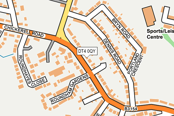 DT4 0QY map - OS OpenMap – Local (Ordnance Survey) DT4 0QY map - OS OpenMap – Local (Ordnance Survey)